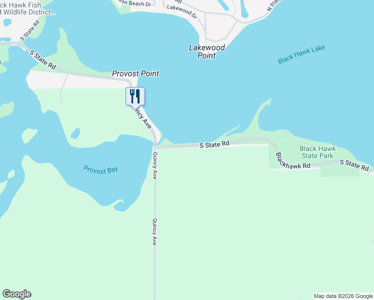 map of restaurants, bars, coffee shops, grocery stores, and more near in Lake View