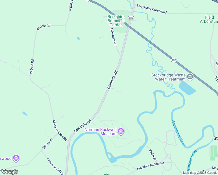 map of restaurants, bars, coffee shops, grocery stores, and more near 5 Glendale Road in Stockbridge