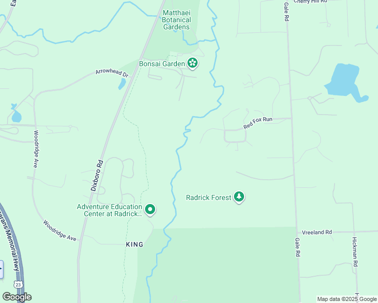map of restaurants, bars, coffee shops, grocery stores, and more near 4911 Red Fox Run in Ann Arbor