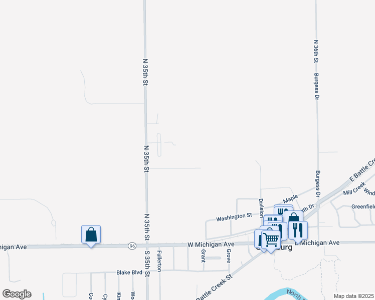 map of restaurants, bars, coffee shops, grocery stores, and more near 254 Morehouse in Galesburg