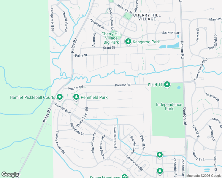 map of restaurants, bars, coffee shops, grocery stores, and more near 50552 Proctor Road in Canton