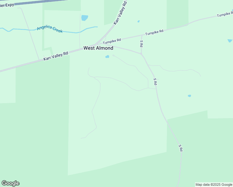 map of restaurants, bars, coffee shops, grocery stores, and more near 6745 County Road 2 in Almond