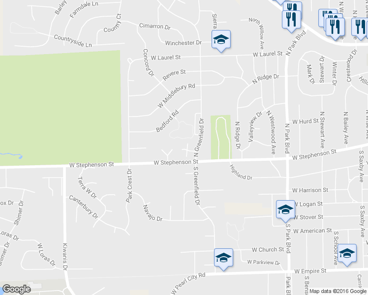 map of restaurants, bars, coffee shops, grocery stores, and more near 18 Greenfield Circle in Freeport