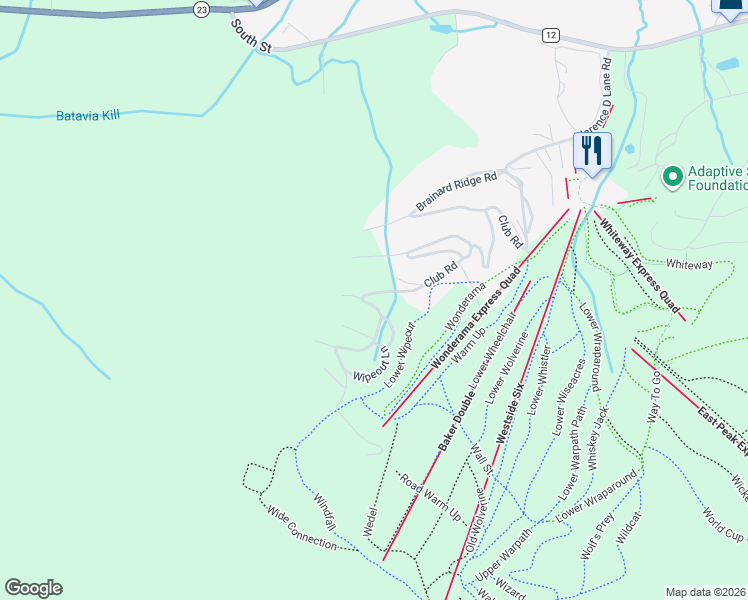 map of restaurants, bars, coffee shops, grocery stores, and more near 129 Club Road in Windham
