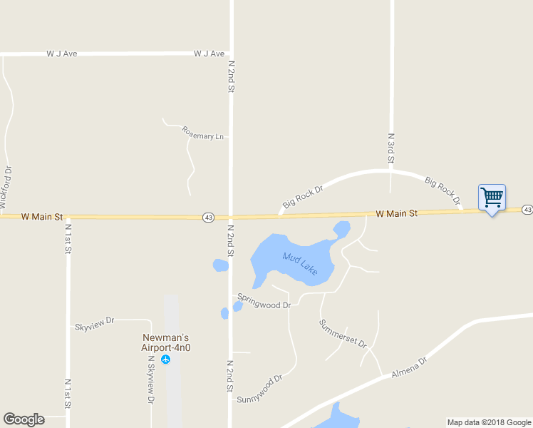 map of restaurants, bars, coffee shops, grocery stores, and more near 9870 West Main Street in Kalamazoo