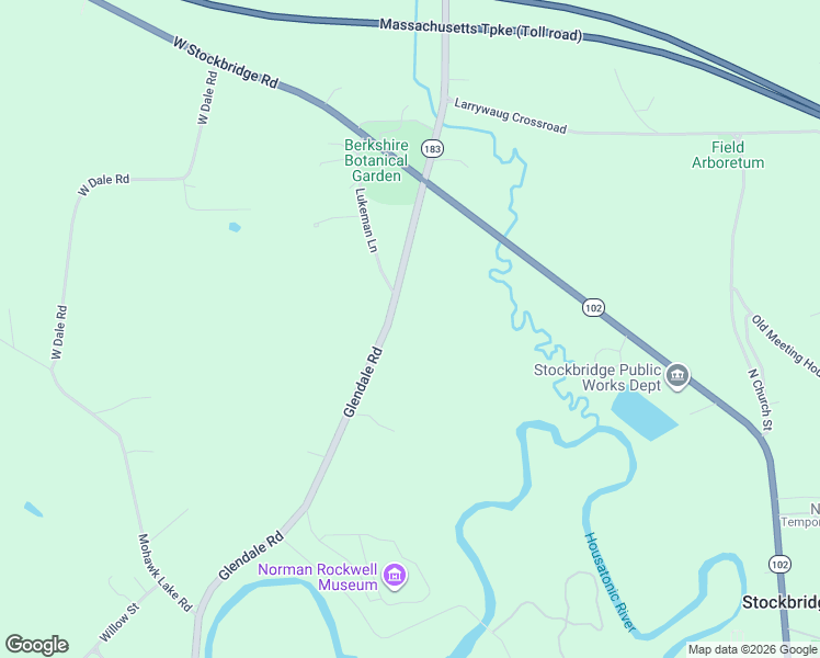 map of restaurants, bars, coffee shops, grocery stores, and more near 5 Glendale Road in Stockbridge