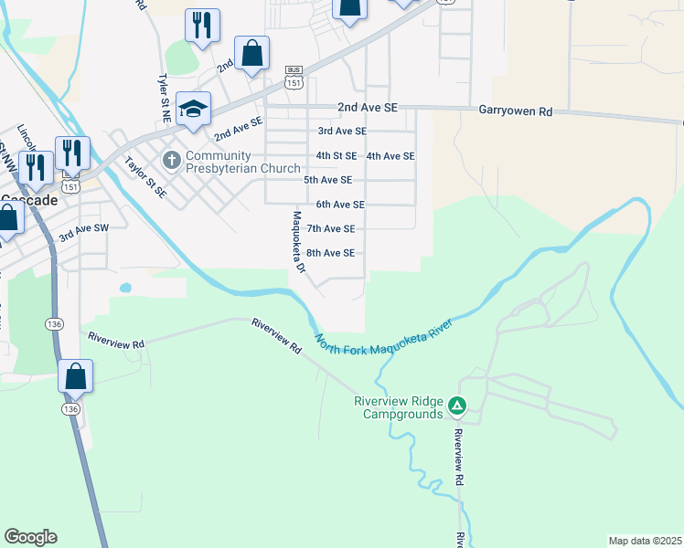 map of restaurants, bars, coffee shops, grocery stores, and more near 900-1076 9th Avenue Southeast in Cascade