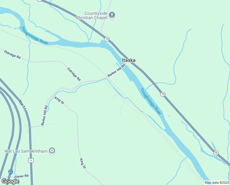 map of restaurants, bars, coffee shops, grocery stores, and more near 24 McGowan Road in Whitney Point