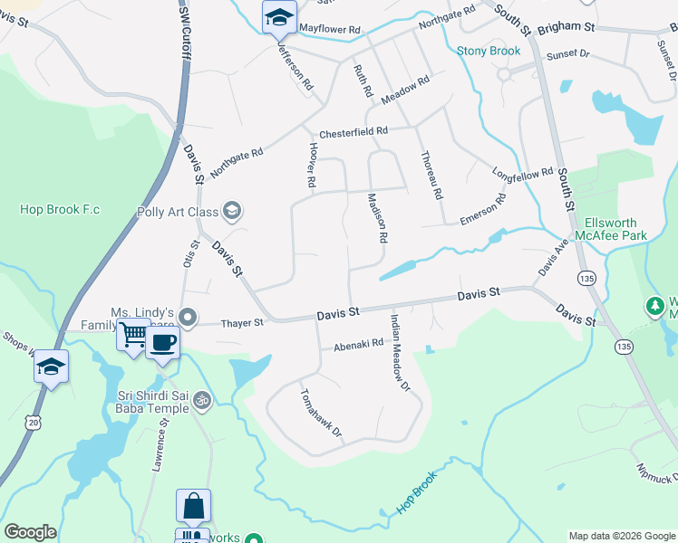 map of restaurants, bars, coffee shops, grocery stores, and more near 15 Lanthorn Road in Northborough
