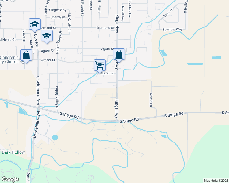 map of restaurants, bars, coffee shops, grocery stores, and more near 2414 Kings Highway in Medford