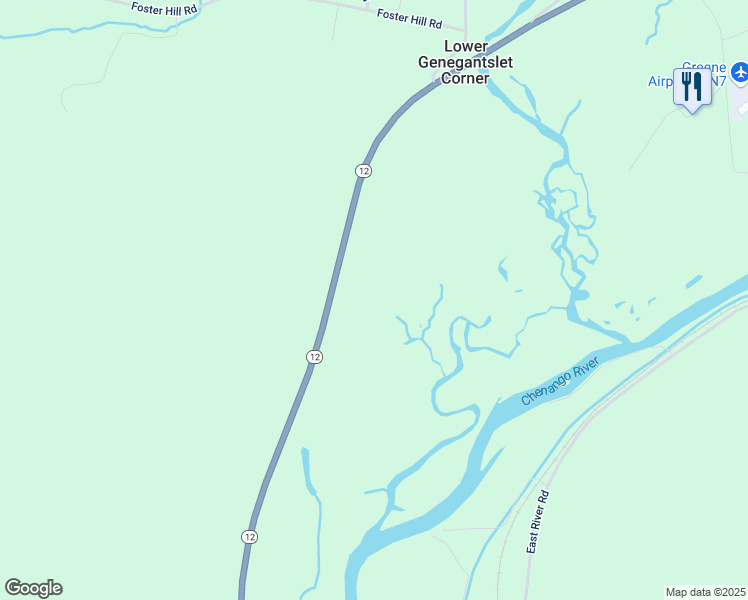 map of restaurants, bars, coffee shops, grocery stores, and more near 918 State Route 12 in Greene