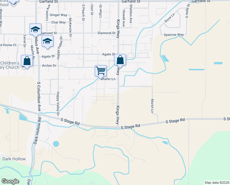 map of restaurants, bars, coffee shops, grocery stores, and more near 2414 Kings Highway in Medford