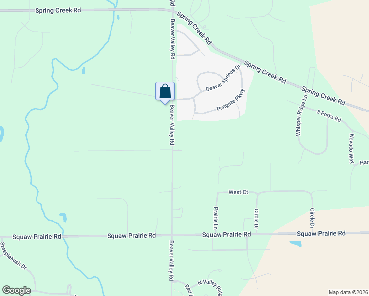 map of restaurants, bars, coffee shops, grocery stores, and more near 9813-9913 Beaver Valley Road in Belvidere