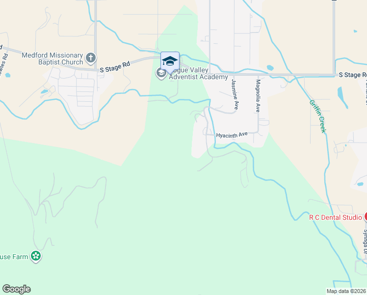 map of restaurants, bars, coffee shops, grocery stores, and more near 3777 Highway 238 in Jacksonville