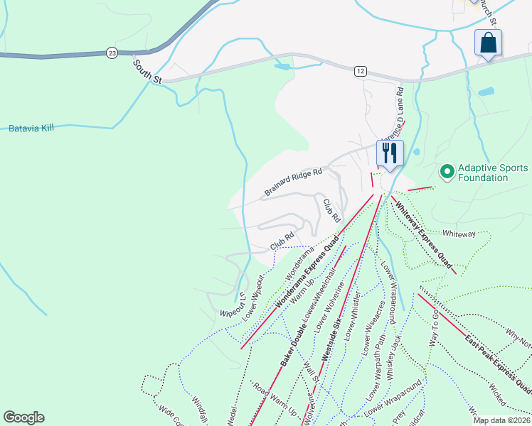 map of restaurants, bars, coffee shops, grocery stores, and more near 26 The Loop in Windham