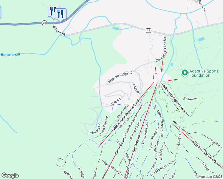 map of restaurants, bars, coffee shops, grocery stores, and more near 26 The Loop in Windham