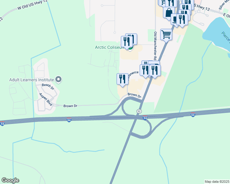 map of restaurants, bars, coffee shops, grocery stores, and more near 3105 Pielemeier Drive in Chelsea