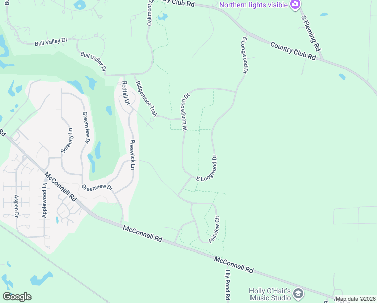 map of restaurants, bars, coffee shops, grocery stores, and more near 1430 West Longwood Drive in Woodstock