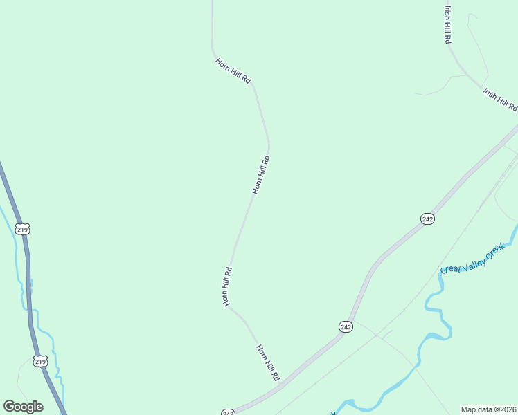 map of restaurants, bars, coffee shops, grocery stores, and more near 6861 Horn Hill Road in Ellicottville