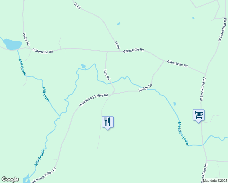 map of restaurants, bars, coffee shops, grocery stores, and more near 400 Barr Rd in New Braintree