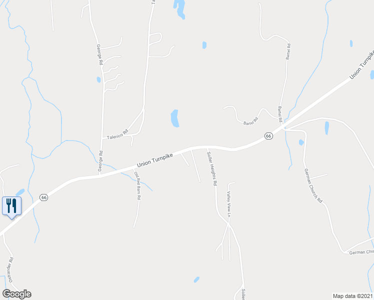 map of restaurants, bars, coffee shops, grocery stores, and more near Union Turnpike in Ghent