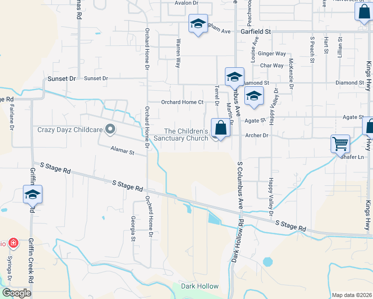 map of restaurants, bars, coffee shops, grocery stores, and more near 2236 Meals Drive in Medford
