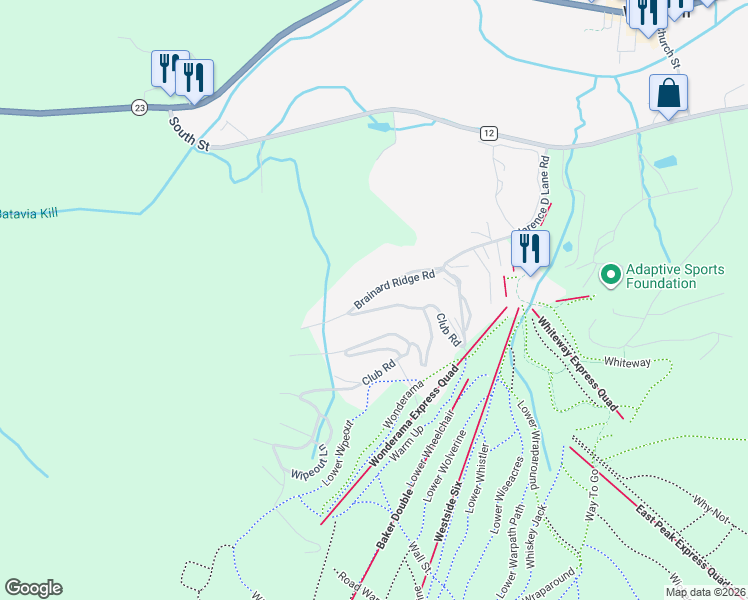 map of restaurants, bars, coffee shops, grocery stores, and more near 49 Brainard Ridge Rd in Windham