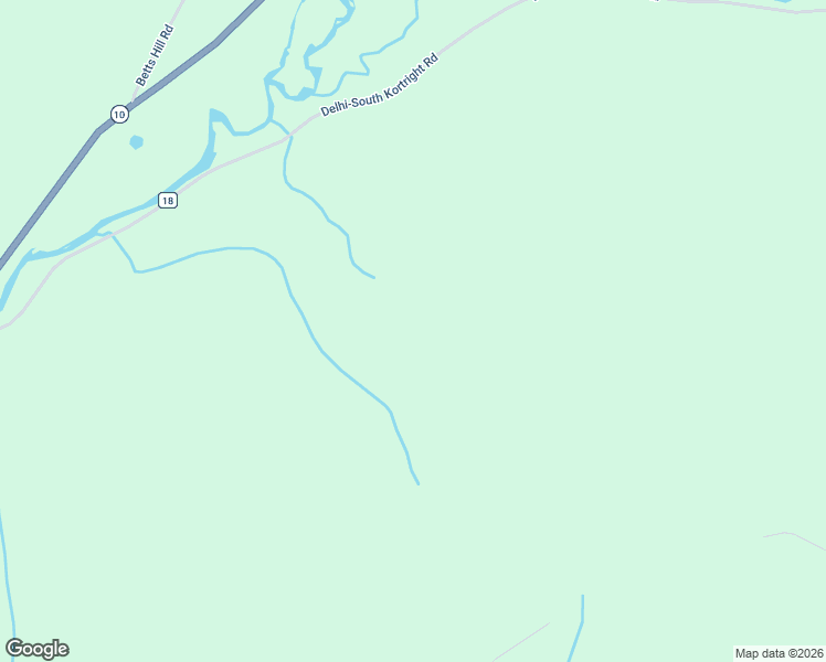 map of restaurants, bars, coffee shops, grocery stores, and more near 2066 County Hwy 18 in Delhi