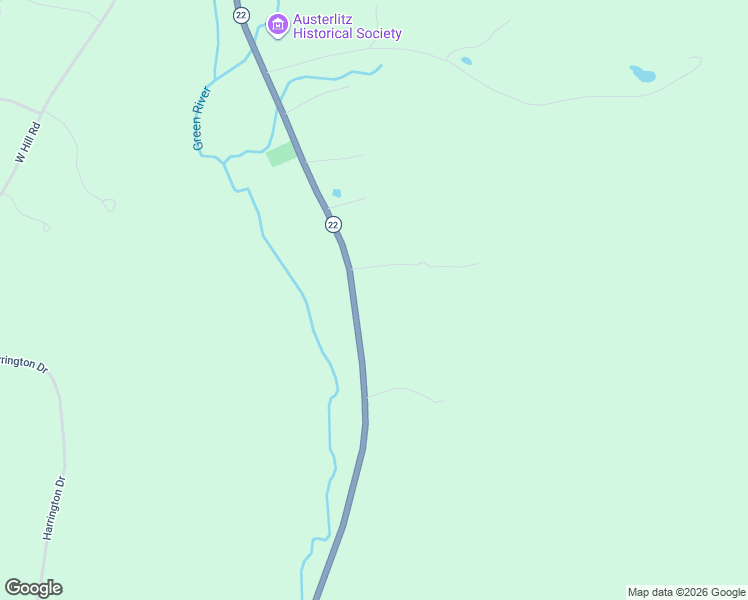 map of restaurants, bars, coffee shops, grocery stores, and more near Highway 22 in Austerlitz