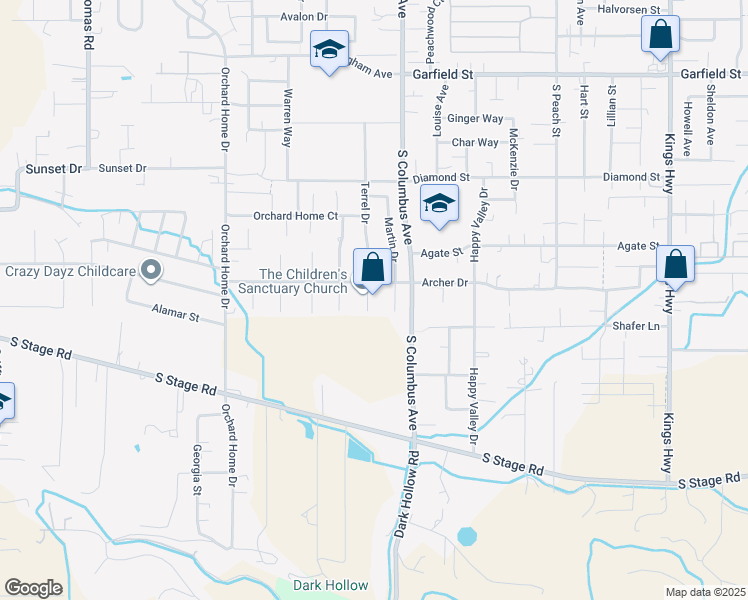 map of restaurants, bars, coffee shops, grocery stores, and more near 2231 Terrel Drive in Medford