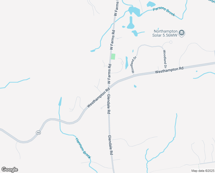 map of restaurants, bars, coffee shops, grocery stores, and more near 305 West Farms Road in Northampton