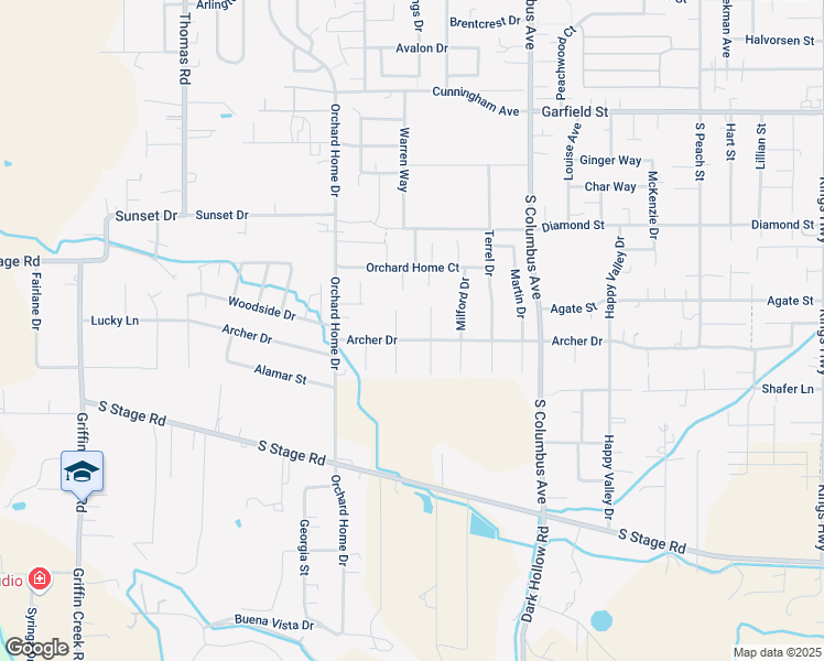 map of restaurants, bars, coffee shops, grocery stores, and more near 2170 Meals Drive in Medford