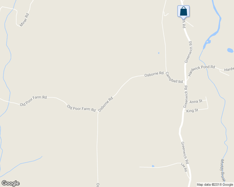 map of restaurants, bars, coffee shops, grocery stores, and more near 267 Osborne Road in Ware