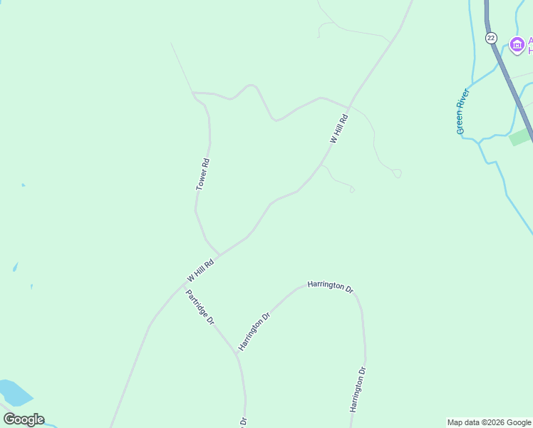 map of restaurants, bars, coffee shops, grocery stores, and more near 268 West Hill Road in Columbia