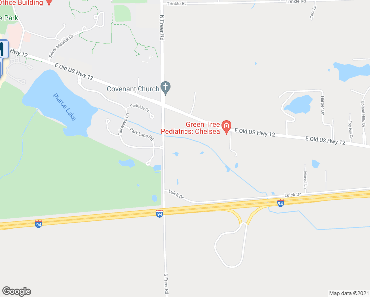 map of restaurants, bars, coffee shops, grocery stores, and more near 123 South Freer Road in Chelsea