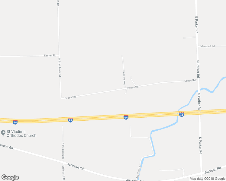 map of restaurants, bars, coffee shops, grocery stores, and more near 9055 Gross Road in Dexter