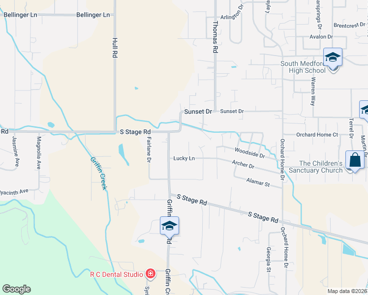 map of restaurants, bars, coffee shops, grocery stores, and more near 2010 Dale Street in Medford