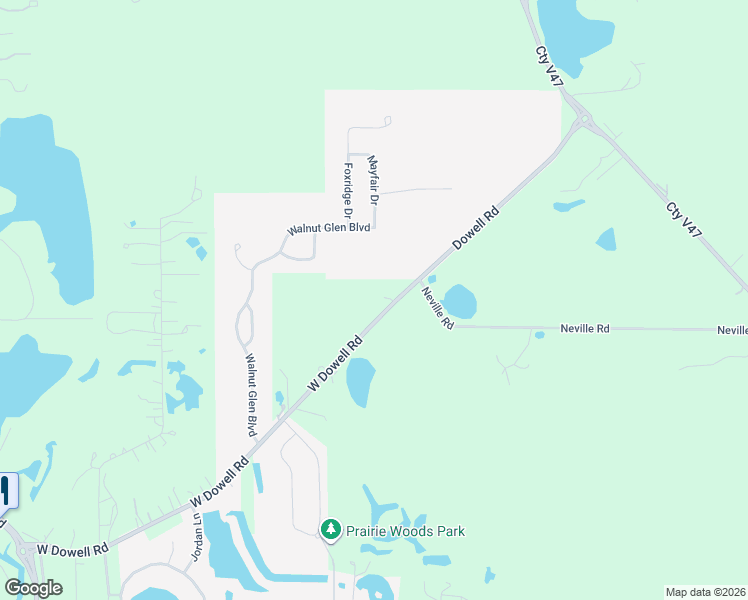 map of restaurants, bars, coffee shops, grocery stores, and more near 30052 Dowell Road in McHenry