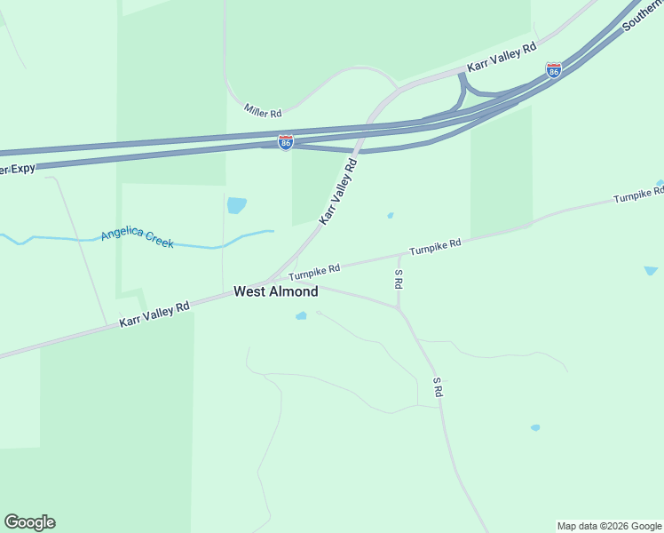 map of restaurants, bars, coffee shops, grocery stores, and more near 2629 Turnpike Road in Almond