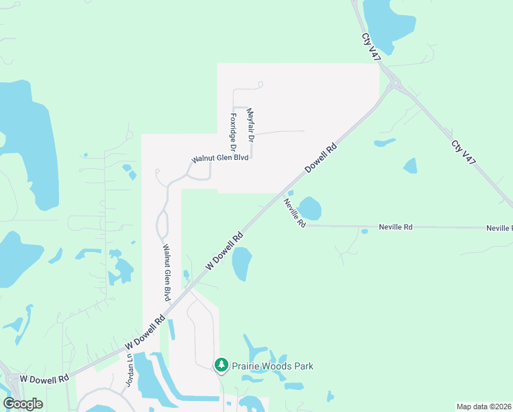 map of restaurants, bars, coffee shops, grocery stores, and more near 30052 Dowell Road in McHenry