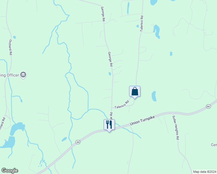 map of restaurants, bars, coffee shops, grocery stores, and more near 81 George Road in Ghent