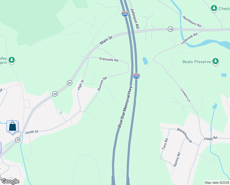 map of restaurants, bars, coffee shops, grocery stores, and more near 6 Old Harry Road in Southborough