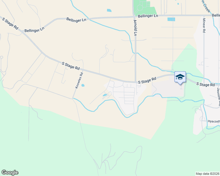 map of restaurants, bars, coffee shops, grocery stores, and more near 3955 South Stage Road in Medford