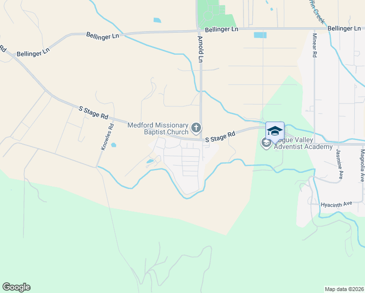map of restaurants, bars, coffee shops, grocery stores, and more near 14 Trailer Park in Medford