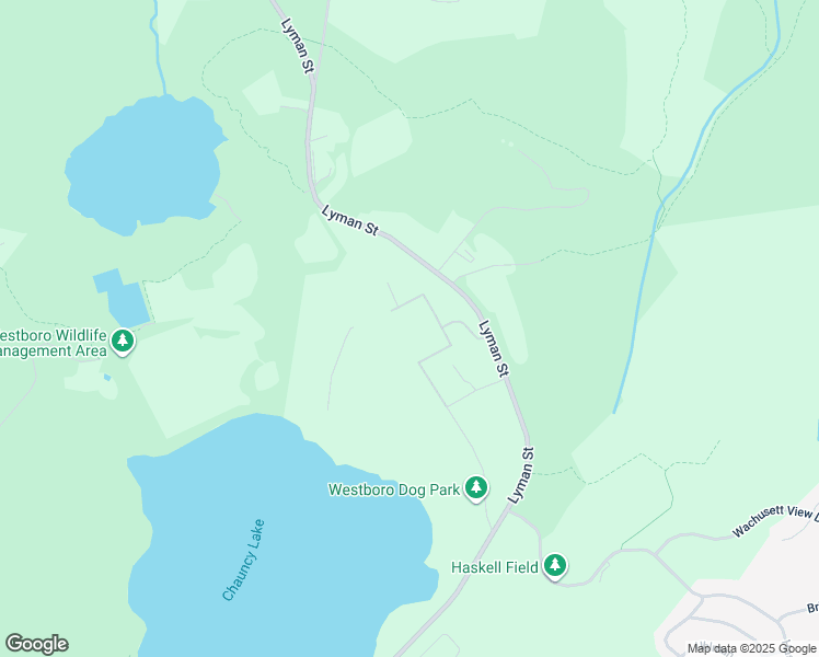 map of restaurants, bars, coffee shops, grocery stores, and more near Hospital Road in Westborough