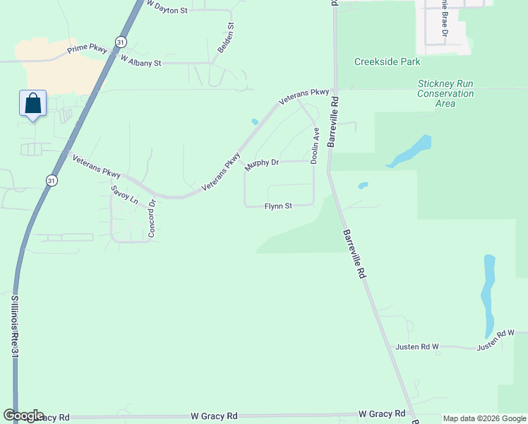 map of restaurants, bars, coffee shops, grocery stores, and more near 3803 Flynn Street in McHenry