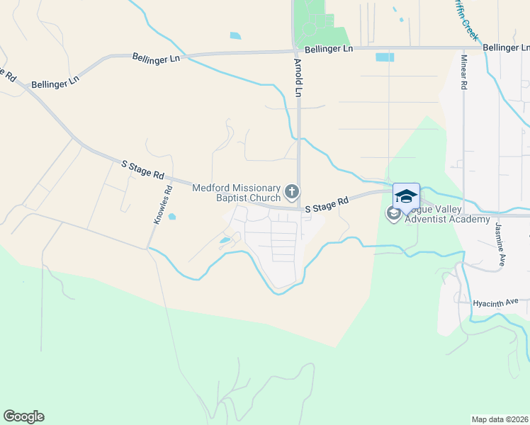 map of restaurants, bars, coffee shops, grocery stores, and more near 14 Trailer Park in Medford
