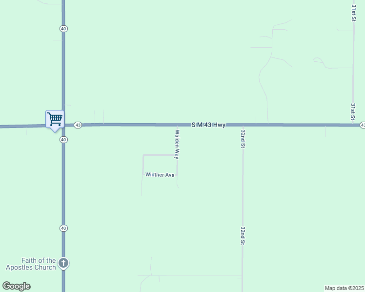map of restaurants, bars, coffee shops, grocery stores, and more near 32620 Bradeen Avenue in Paw Paw
