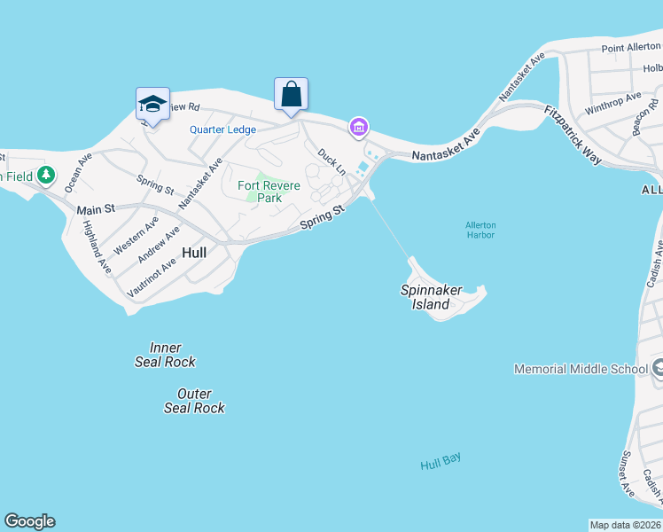 map of restaurants, bars, coffee shops, grocery stores, and more near in Hull