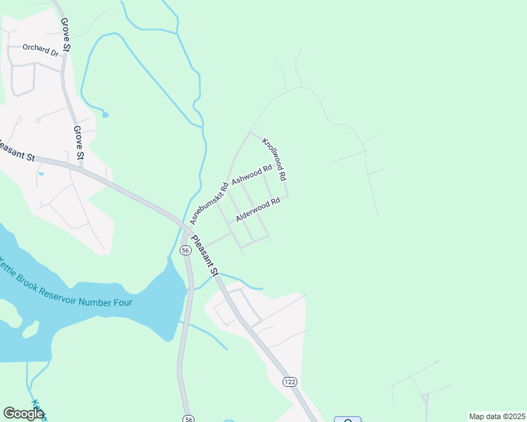 map of restaurants, bars, coffee shops, grocery stores, and more near 13 Tanglewood Road in Paxton